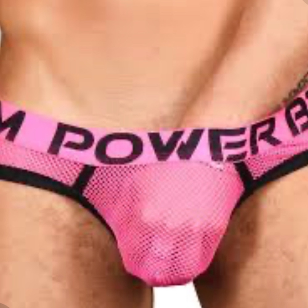 Pink Andrew Christian Power Bottom mesh, M (NWT)